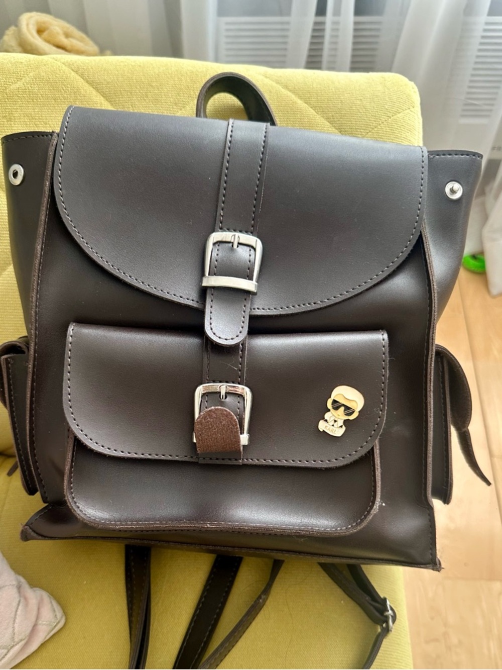 🤎Classic Leather Backpack.